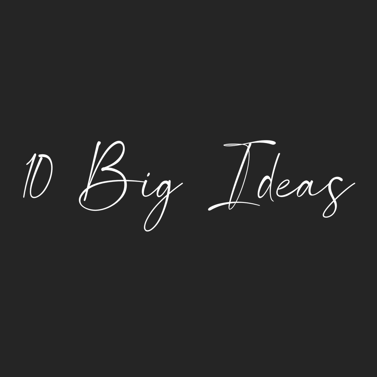 Ideas that shaped me
